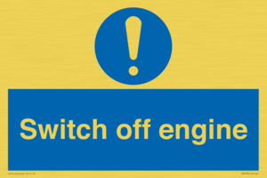 Switch off engine